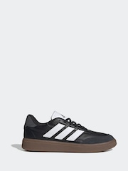 adidas Black Courtblock Trainers - Image 1 of 9