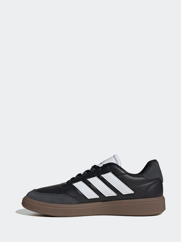 adidas Black Courtblock Trainers - Image 2 of 9