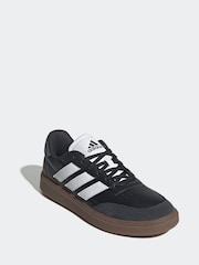 adidas Black Courtblock Trainers - Image 3 of 9