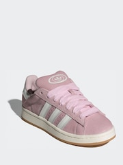 adidas Originals Pink Campus Trainers - Image 3 of 9