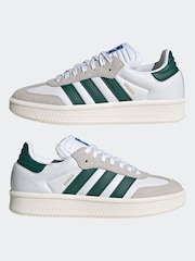 adidas Originals White XLG Samba Trainers - Image 6 of 10