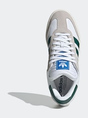 adidas Originals White XLG Samba Trainers - Image 7 of 10