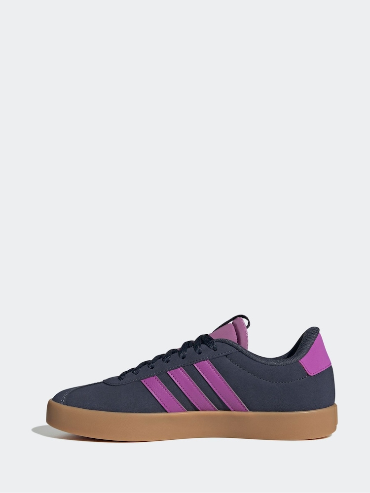 adidas Blue VL Court 3.0 Trainers - Image 2 of 9