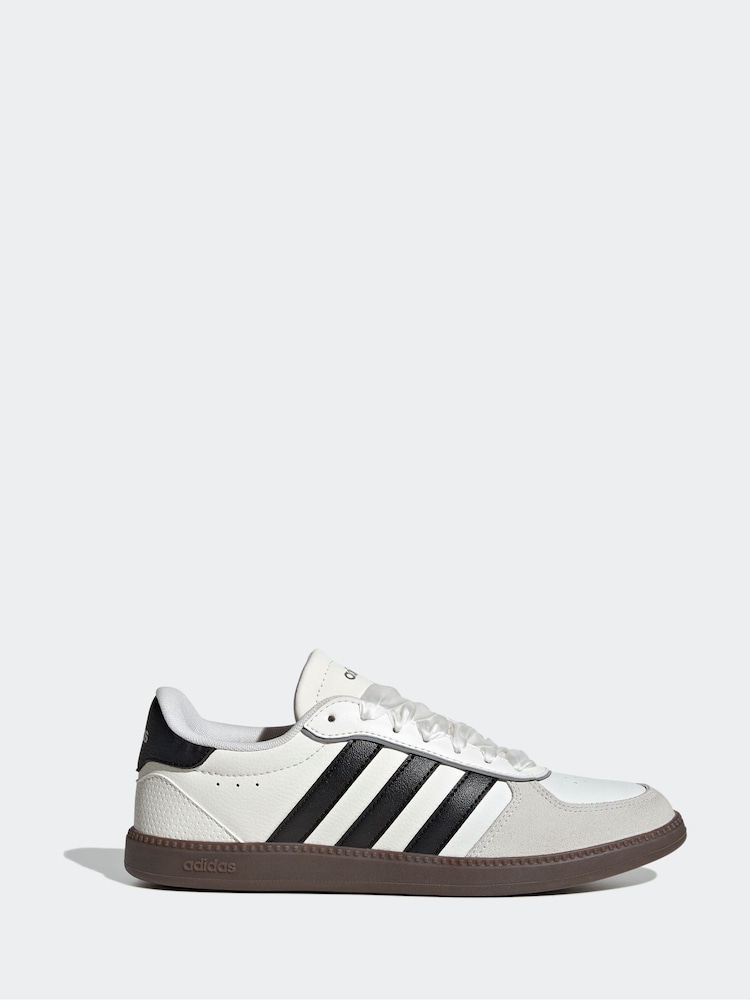 adidas White/Grey Breaknet Sleek Trainers - Image 1 of 9