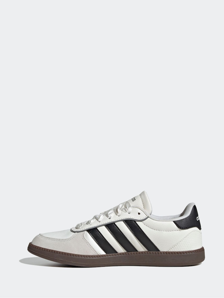 adidas White/Grey Breaknet Sleek Trainers - Image 2 of 9