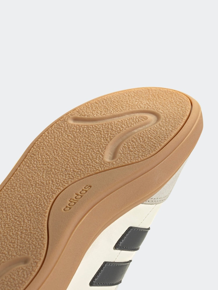 adidas White Courtblock Trainers - Image 10 of 10