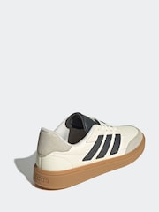 adidas White Courtblock Trainers - Image 4 of 10