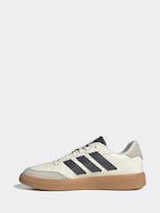adidas White Courtblock Trainers - Image 5 of 10