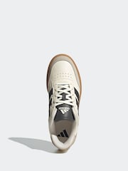 adidas White Courtblock Trainers - Image 7 of 10