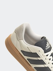 adidas White Courtblock Trainers - Image 9 of 10