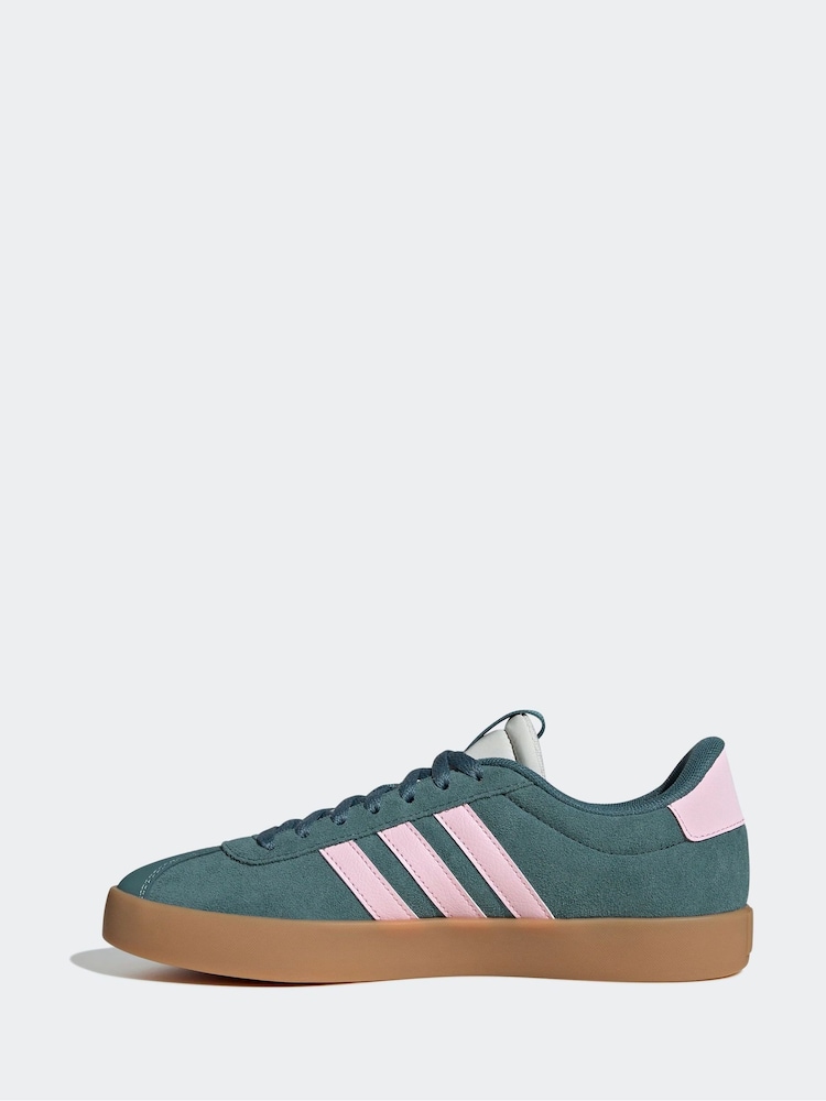 adidas Green Dark VL Court 3.0 Trainers - Image 2 of 9