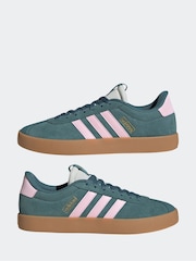 adidas Green Dark VL Court 3.0 Trainers - Image 5 of 9