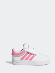 adidas White Rapid Court Mid Trainers - Image 1 of 8