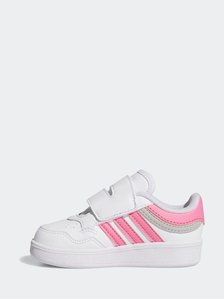 adidas White Rapid Court Mid Lace Junior Trainers - Image 2 of 8 adidas White Rapid Court Mid Lace Junior Trainers - Image 2 of 8