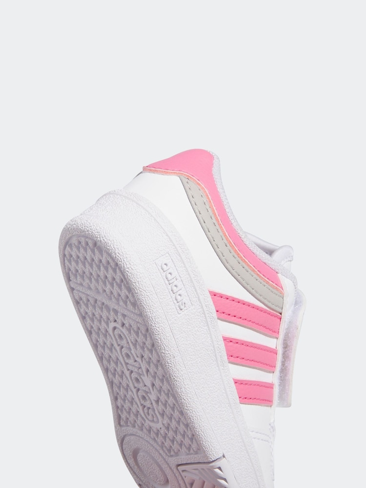adidas White Rapid Court Mid Lace Junior Trainers - Image 8 of 8 adidas White Rapid Court Mid Lace Junior Trainers - Image 8 of 8