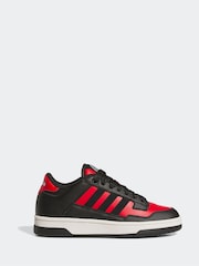 adidas Black Rapid Court Mid Trainers - Image 1 of 9