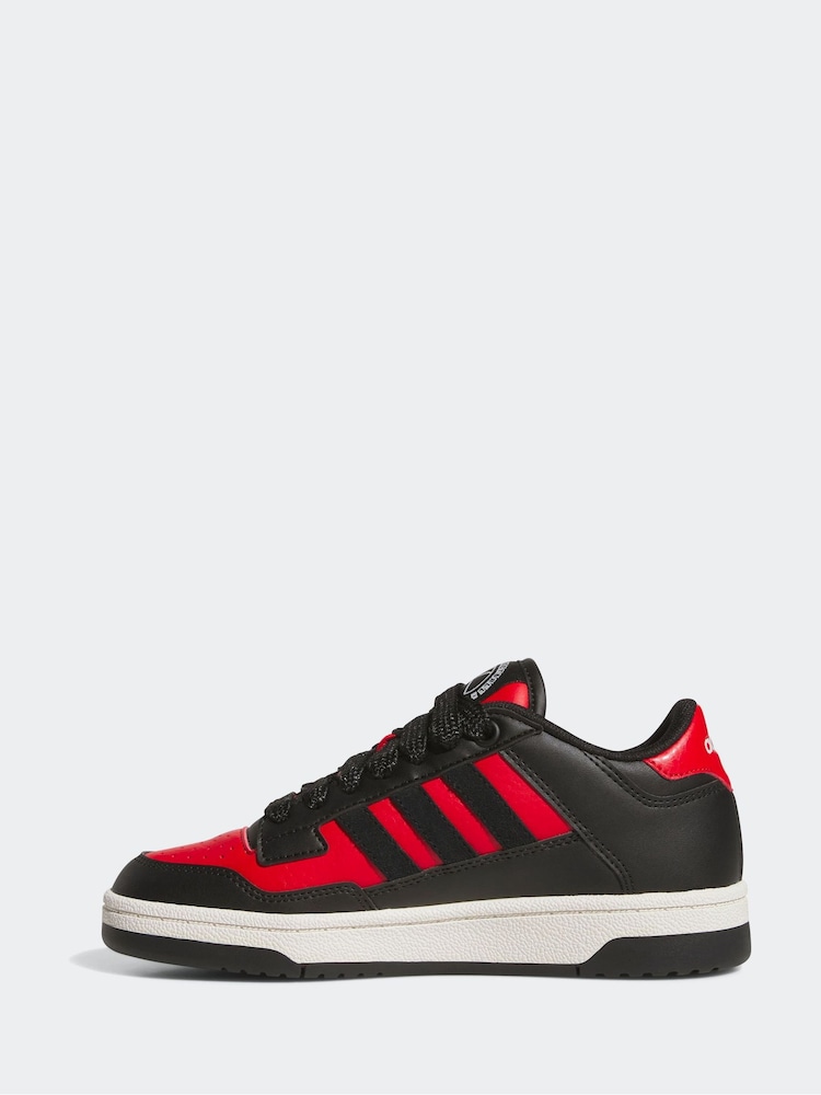 adidas Black Rapid Court Mid Trainers - Image 2 of 9