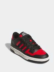 adidas Black Rapid Court Mid Trainers - Image 3 of 9