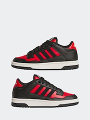 adidas Black Rapid Court Mid Trainers - Image 5 of 9