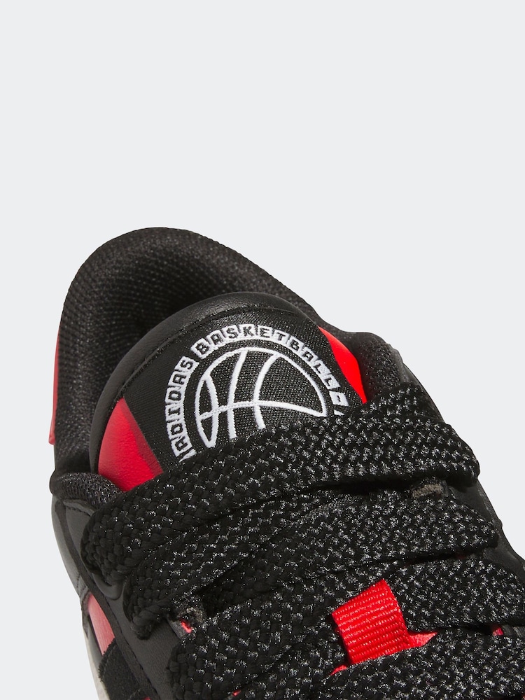adidas Black Rapid Court Mid Trainers - Image 9 of 9