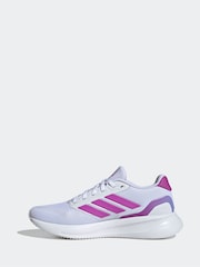 adidas White/Pink Grand Court Trainers - Image 2 of 9