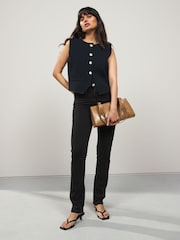 Black Clean Slim Lift And Shape Jeans - Image 1 of 7