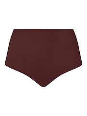 بني - Chantelle Soft Stretch High Waisted Seamless One Size Brief Knickers - صورة 3 من 3