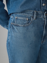 Dark Blue Hourglass Comfort Stretch Column Mom Jeans - Image 5 of 8