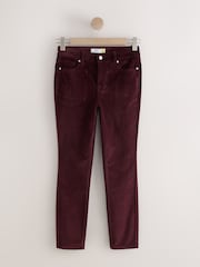 Berry Red Slim Cord Jeans - Image 7 of 9