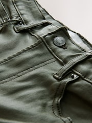 Verde oliva - Vaqueros pitillo de denim revestidos - Imagen 8 de 9
