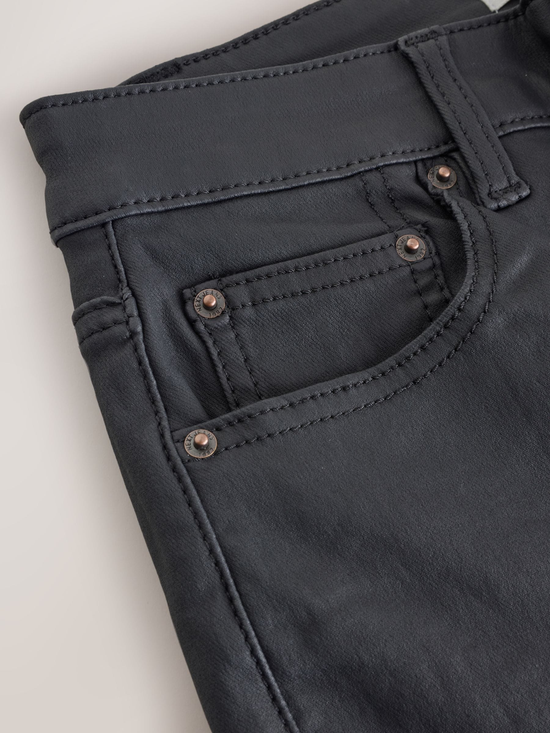 Buy Black Coated Bootcut Jeans from Next USA