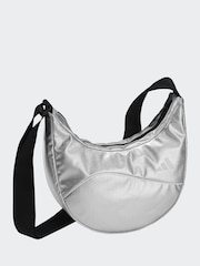 adidas Grey Metallic Glow Shoulder Bag - Image 1 of 1