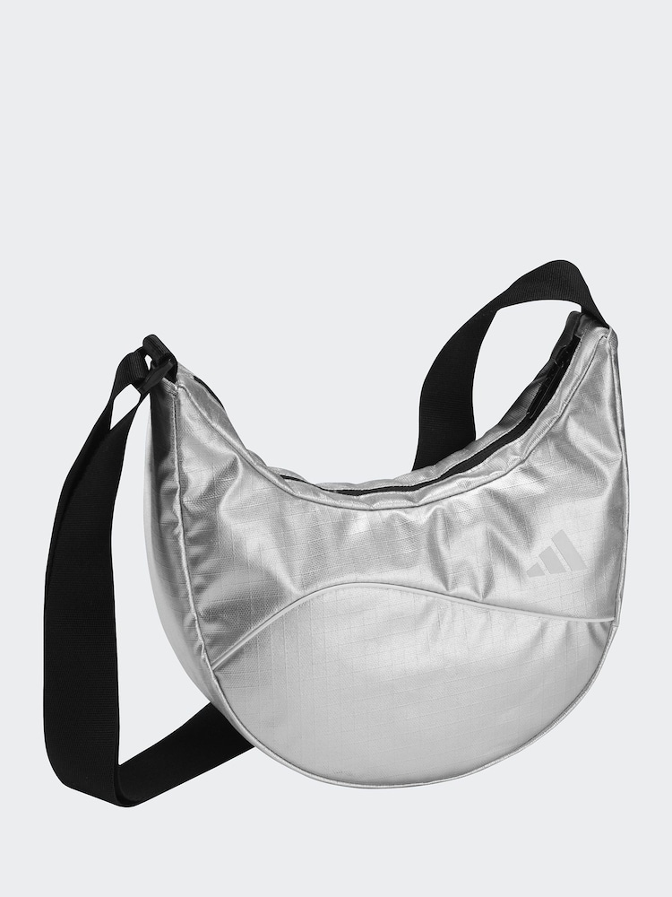 adidas Grey Metallic Glow Shoulder Bag - Image 1 of 1