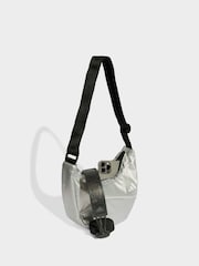 adidas Grey Metallic Glow Shoulder Bag - Image 4 of 6