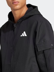 adidas Black adidas Cargo Tracksuit - Image 5 of 7