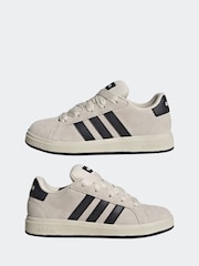 adidas White Grand Court Trainers - Image 7 of 9