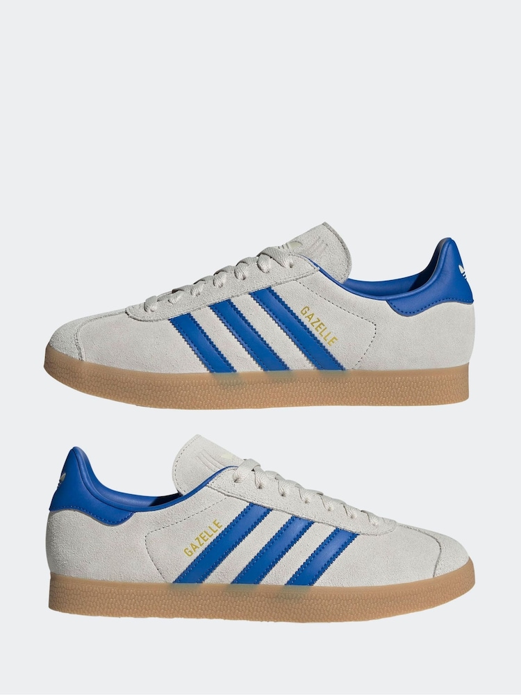 adidas gazelle silver green womens Gazelle Indoor Night Indigo White Suede Blue / 6.5 / M