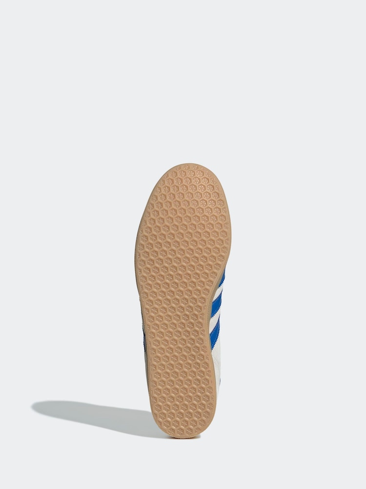 Buy adidas Originals Neutral/Blue Gazelle Trainers from Next France