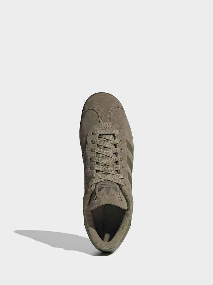 adidas gazelle silver green womens Adidas Originals Gazelle 85 Olive – Fresh Rags FL main image 1