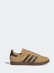 adidas Originals Brown Gazelle Trainers - Image 1 of 9