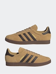 adidas Originals Brown Gazelle Trainers - Image 5 of 9