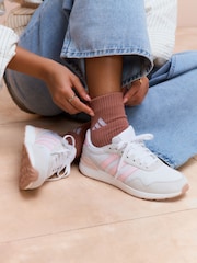 adidas White RUN 60s 4.0 Trainers - Image 1 of 10