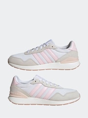 adidas White RUN 60s 4.0 Trainers - Image 6 of 10