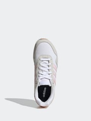 adidas White RUN 60s 4.0 Trainers - Image 7 of 10