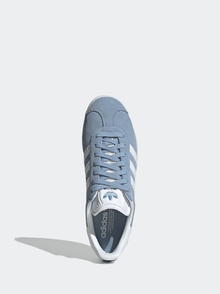 Buy adidas Originals Blue Chrome Gazelle Trainers from Next USA