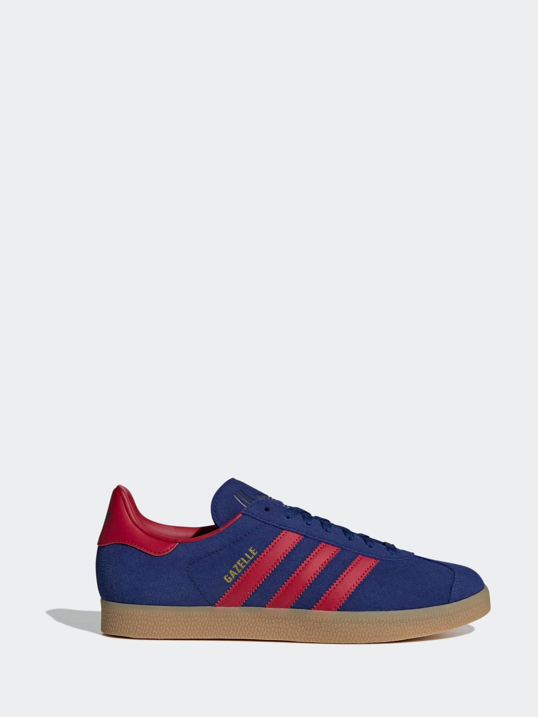 adidas originals blue and red gazelle