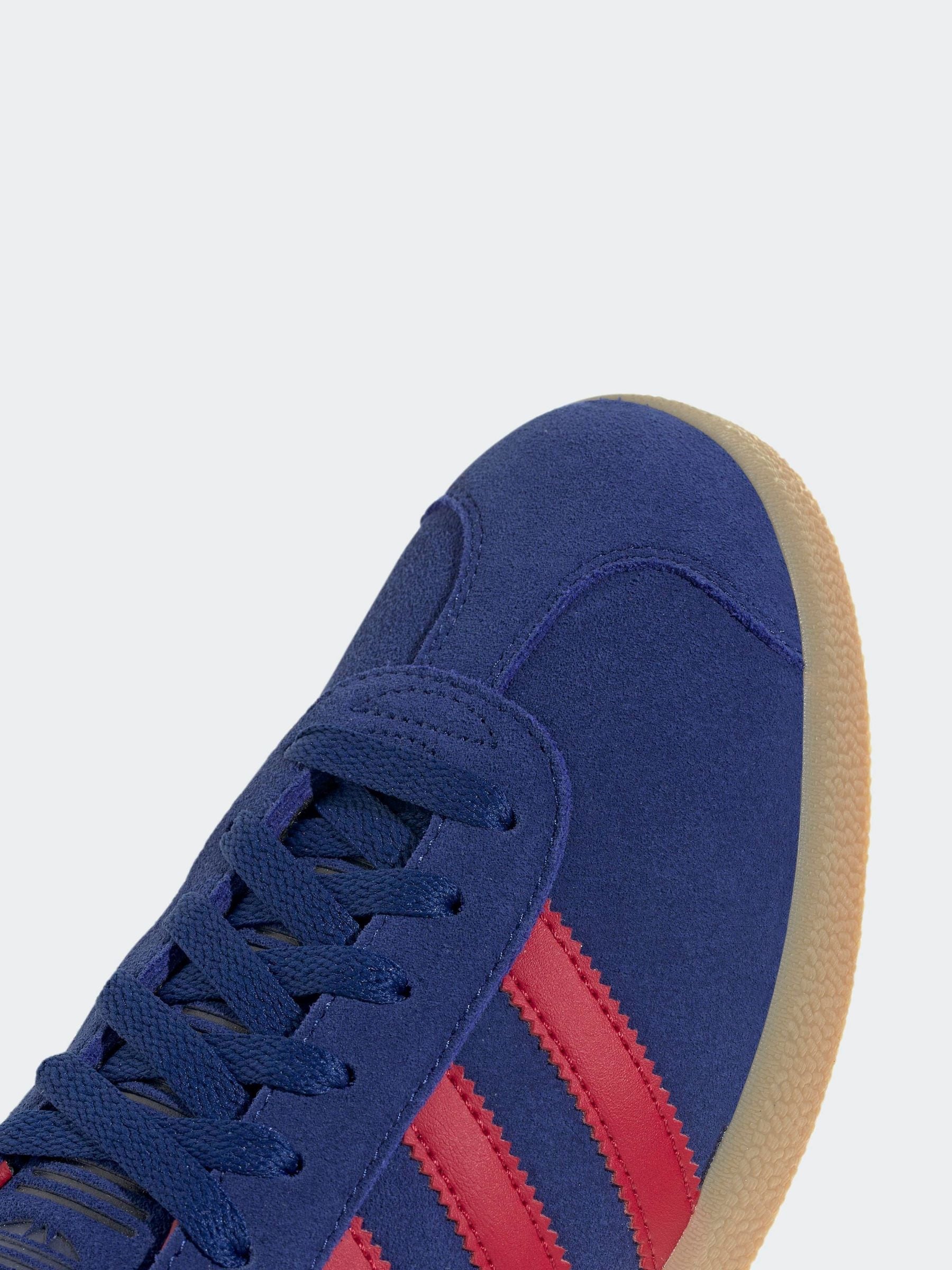 adidas originals blue and red gazelle