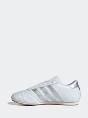 adidas Originals White Black Taekwondo Lace-Up Trainers - Image 2 of 9