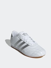 adidas Originals White Black Taekwondo Lace-Up Trainers - Image 3 of 9