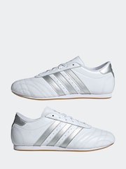 adidas Originals White Black Taekwondo Lace-Up Trainers - Image 5 of 9